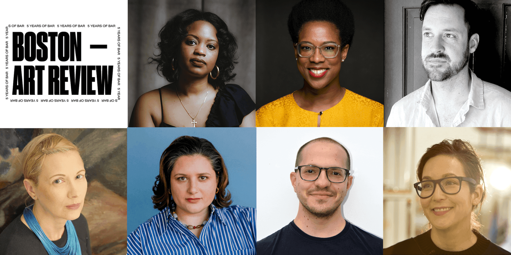 Headshots of Boston Art Review's inaugural Board of Directors.